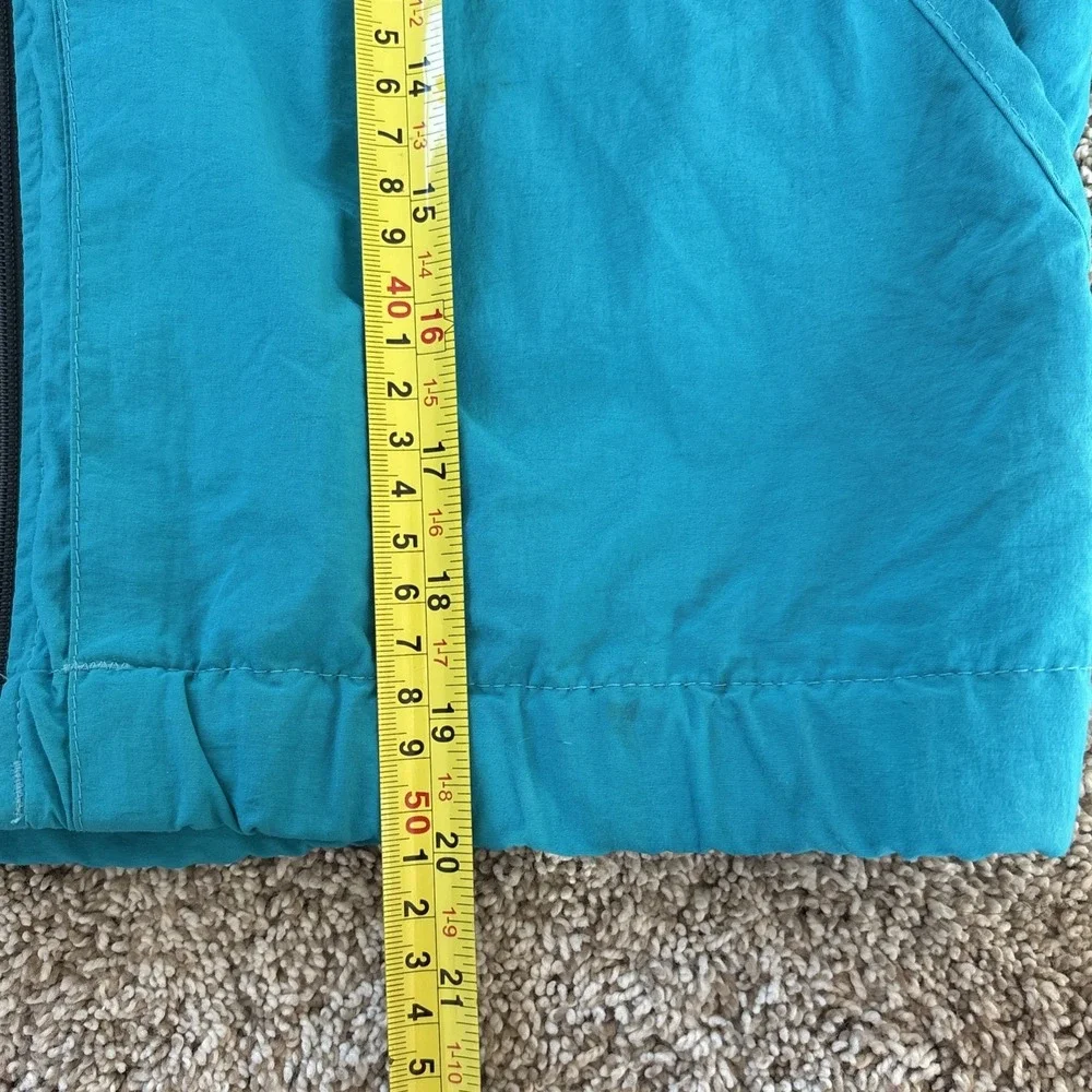 Vtg 90s REI Windbreaker Jacket Full Zip Teal Lightweight Gorpcore Kids M 8/10